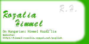 rozalia himmel business card